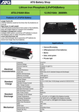 210AH 12V Slimline LiFePO4 Lithium Battery W/Bluetooth