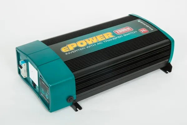 ePOWER 2000W 12V & 24V True Sine Wave Inverter with AC Transfer & Safety Switch
