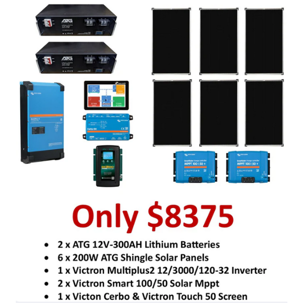600ah Lithium & 1200W Solar Combo